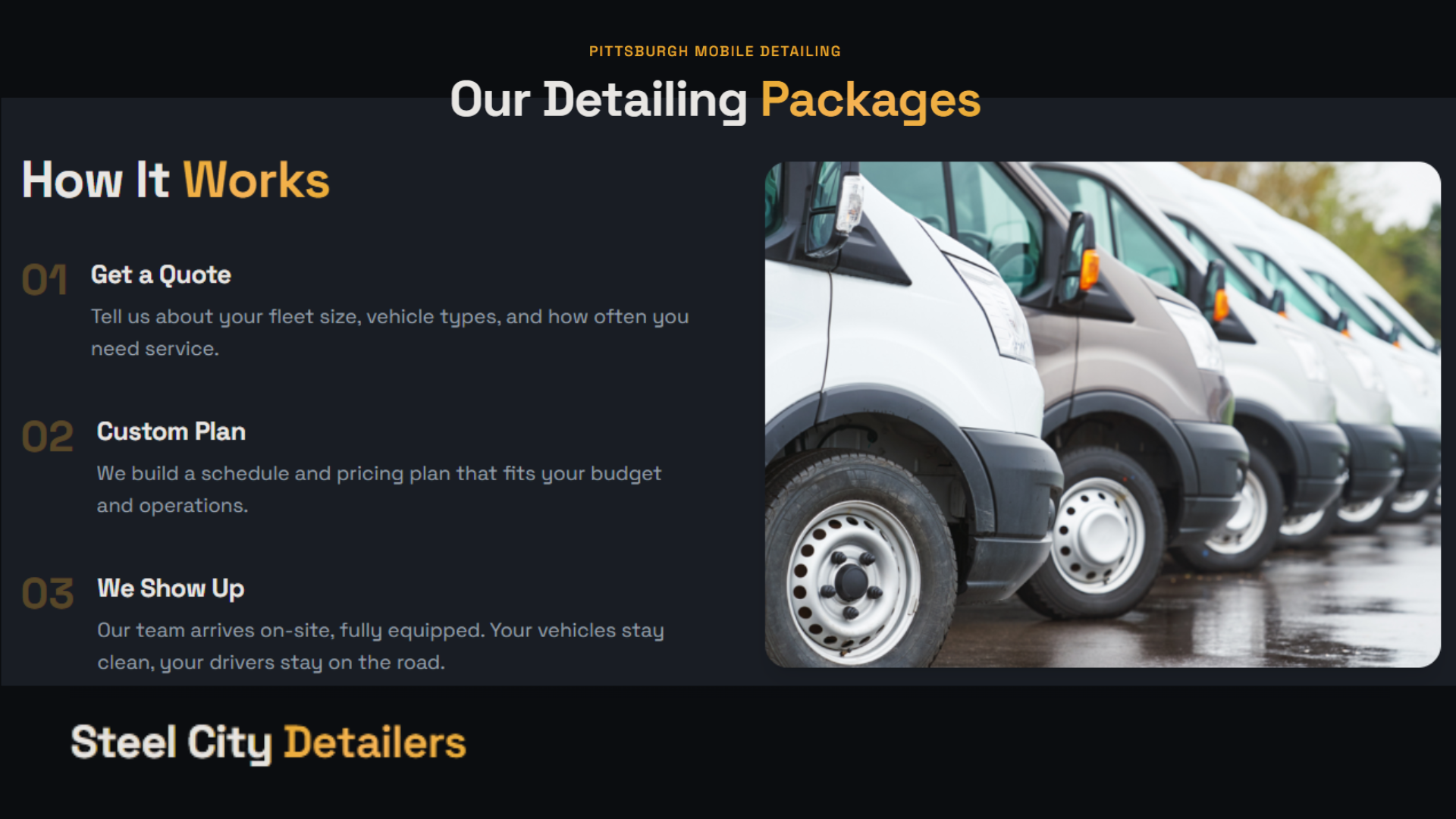 A Tuesday With Steel City: What Mobile Fleet Detailing Actually Looks Like