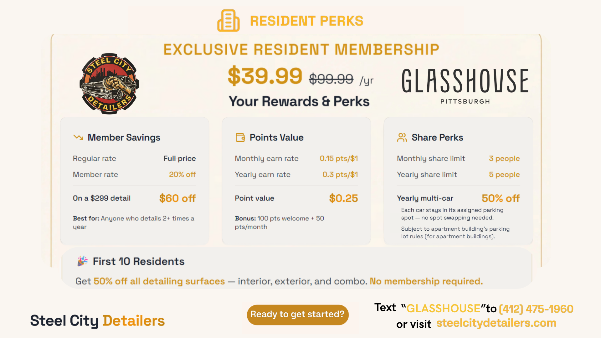 Official Partnership with Glasshouse Pittsburgh